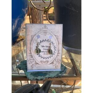 Sterling Silver Genuine Moldavite Earrings